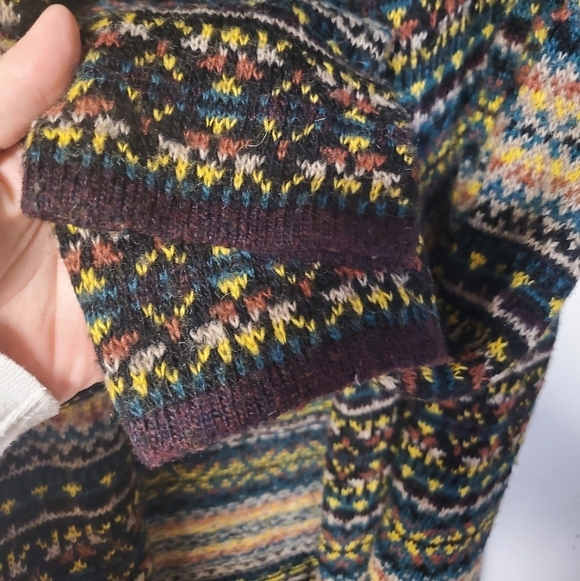 Ruff Hewn wool mohair blend boho neutral colored cardigan size Lg - Picture 11 of 13